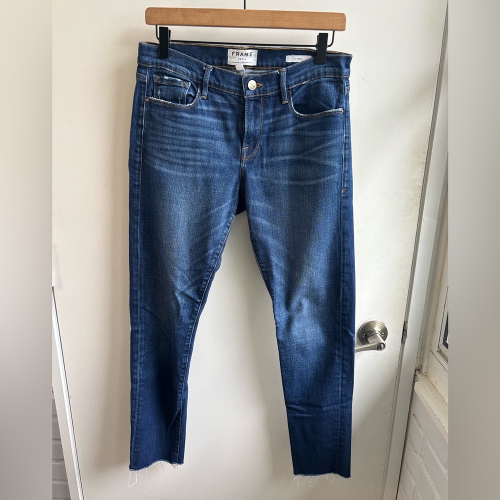 Frame Le Garçon Straight Leg Jeans 27 layered‎ minimalist luxury classic
